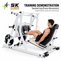 Machine de presse à jambes assise à charge libre, vente en gros directe usine SK, OEM et ODM, logo personnalisé, fabricants de matériel de gym en Chine