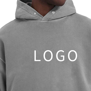 Sudadera con Capucha Rosa Extra Grande de Alta Calidad para Hombre, Informal, de Forro Polar, Color Sólido, con Logotipo Estampado en la Parte Delantera, Manga Larga, para Otoño - Product Image 5
