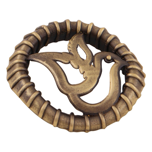Solid Brass Circular Flying Bird <b>Knob</b> Handle Antique <b>Copper</b> Antique Brass Cabinet Hardware - Product Image 4