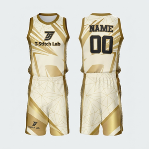 Uniforme de Baloncesto para Hombre, Servicio OEM, 100% Poliéster, Secado Rápido, Sin Mangas, Ropa Deportiva, Estampado Sublimado, Cuello Redondo - Product Image 3