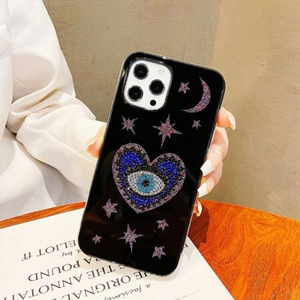 Étui de téléphone de luxe élégant et tendance, brodé à la main avec des perles de coton, design de créateur - Product Image 1