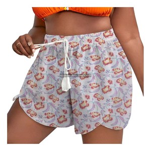 Shorts imprimés à cordon de serrage pour femme – Prix de gros, design personnalisé, confortables, qualité supérieure - Product Image 4