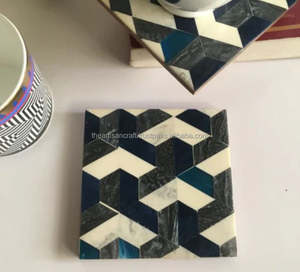 Handmade Resin <b>Coasters</b> Set of 6 Modern Epoxy Drink <b>Coasters</b> for Coffee <b>Table</b> Kitchen and Home Decor Tabletop Protection - Product Image 5