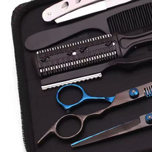 Kit de Peluquería IMANS ENTERPRISES, Tijeras de Entresacar de 6.7 Pulgadas, Acero Inoxidable, Color Personalizado, Herramientas Profesionales de Salón para Peluqueros - Product Image 2