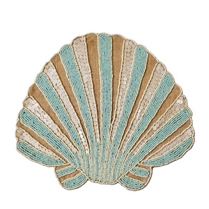 NOVA STAR CRAFT, style bouddhiste, tapis de table rond brodé à la main avec des perles de verre colorées, options de couleur et de taille personnalisées - Product Image 1