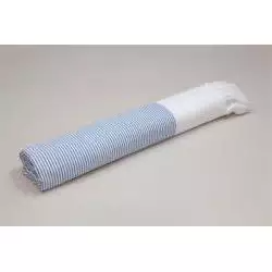 Striped Turkish Cotton Beach <b>Towel</b> Rectangular Quick-Dry White and <b>Blue</b> Woven <b>Towel</b> - Product Image 4