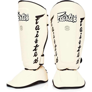 Protections de tibias Fairtex de haute qualité pour l'entraînement au Muay Thai et au kickboxing, vente en gros, design personnalisé, cuir professionnel, protection de tibias Fairtex pour MMA - Product Image 1