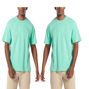 Camiseta de Alta Calidad, Elegante, Lisa, 100% Algodón, Holgada, para Hombre, Verano, Suave, Transpirable, Ligera, Cuello Redondo, Manga Corta, Informal, Cómoda - Product Image 5