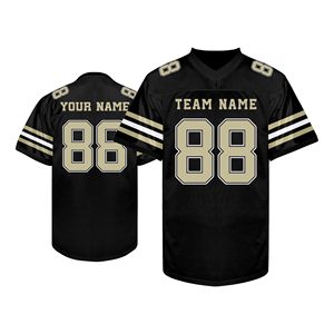 Camiseta de fútbol americano juvenil, poliéster, malla, ajuste cómodo, talla personalizada, impresión DTF, proveedor, material escolar, entrega rápida - Product Image 3