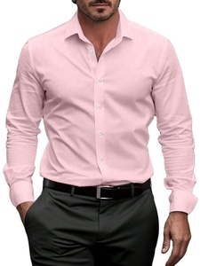 Men's 100% Cotton Formal Dress <b>Shirts</b> Long Sleeve Breathable Anti-Wrinkle for <b>Office</b> European Uniform Casual Business Wear - Product Image 5