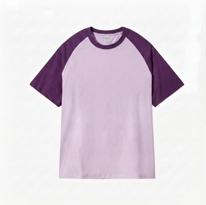 T-shirt de baseball décontracté en coton à manches longues pour homme, taille personnalisée, coupe raglan, athlétique, séchage rapide - Product Image 1