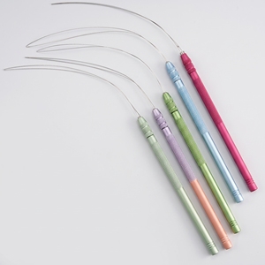 Hair Extension Tool Beauty Salon Loop Tool Hair Extension Threading Tool <b>Bead</b> Loop Tool Tape In & Micro Ring Hair Extension Tool - Product Image 1