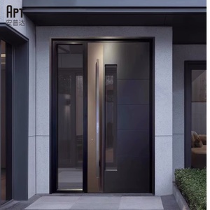 Bán buôn tùy chỉnh chống trộm bên ngoài Thép bọc thép cửa Thiết kế hiện đại cho ngôi nhà & biệt thự phía trước lối vào an ninh - Product Image 4