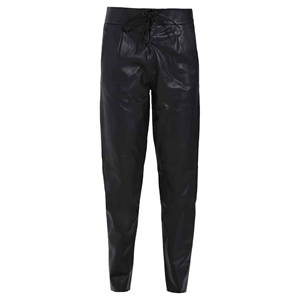 Pantalones de Cuero a la Moda, Corte Acampanado, Colección Retro, Pantalones de Piel de Oveja Premium, Forro Cálido, Pantalones de Invierno de Lujo - Product Image 2