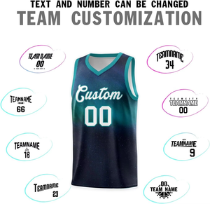 Conjunto de Uniforme de Baloncesto Personalizado con Degradado de Color, Cuello en V sin Mangas, Malla Transpirable para Adultos Unisex, Todas las Temporadas - Product Image 3