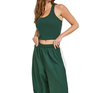 Venta al por mayor de camisetas sin mangas personalizadas para mujer, cuello redondo, manga corta, chaleco de fitness de verano, ropa deportiva OEM ODM - Product Image 5