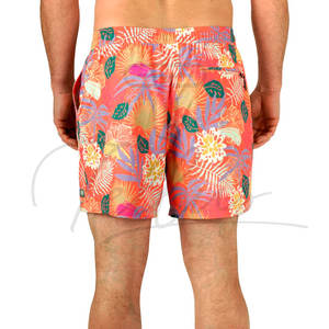 Pantalones Cortos Deportivos de Playa con Estampado de Rayas Personalizados para Hombre, Cierre con Cordón Ajustable, Impermeables, Largo hasta la Rodilla - Product Image 2