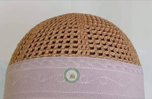 Chapeau de prière 100 % coton en maille, prix bas, direct usine, haute qualité, ajustable, écologique, toutes saisons, blanc et gris - Product Image 2