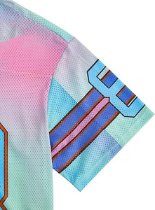 เสื้อเจอร์ซีย์อเมริกันฟุตบอลแบบตาข่ายพร้อมหมายเลขและโลโก้ เสื้อเจอร์ซีย์ฝึกซ้อมฟุตบอล เสื้อเจอร์ซีย์ตาข่ายสำหรับนักกีฬาฝึกซ้อมฟุตบอล - Product Image 3
