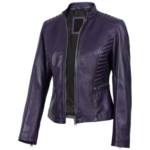 Veste en cuir pour femme, nouveau design classique 2026, fermeture éclair, respirante, haute qualité, personnalisable, col montant, pour l'extérieur - Product Image 1