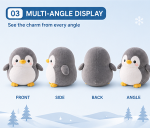 Peluche de Pingüino, Adorable Peluche de Pingüino Ártico, Peluche Kawaii, Suave y Acogedor, Juguete de Regalo para Niños y Bebés - Product Image 4