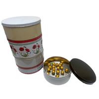 Emballage de boîte de conserve à impression personnalisée grand récipient vide en métal pour gâteau en étain Cadeau pour biscuit