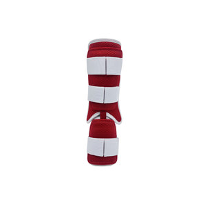 Protector de Pierna Ajustable de Gel a Espuma Rojo para Béisbol y Sóftbol, Transpirable y Acolchado para Entrenamiento - Product Image 1