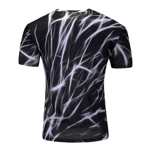 Men's Sublimation Printed Short Sleeve O-Neck Quick Dry Slim Fit Comfortable Fabric Eco-Friendly Sublimation Men's T-Shirts - Product Image 2