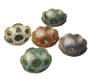 Juego de cuencos de latón para servir de 5 uds. Para utensilios de cocina, hoteles y restaurantes, decoración de cuencos de sopa, diseño moderno, aperitivos de comida de latón y ensaladera - Product Image 1