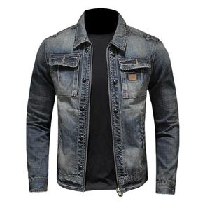 Good Quality Men Denim Jacket Sun Fade Trendy Casual Streetwear Comfortable Stylish Outdoor Winter Jacket High Quality - Product Image 1