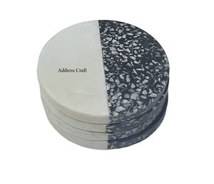 Best Quality Terrazzo Tea <b>Coasters</b> Marble <b>Coasters</b> for Drinks Mats <b>and</b> Pad Tableware Hotel Restaurant Hot Selling Resin <b>Coasters</b> - Product Image 1