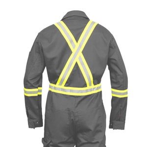 Combinaison de travail professionnelle pour ouvriers, vêtements de travail, combinaisons de sécurité avec bandes réfléchissantes, couleur unie, entièrement personnalisables - Product Image 5