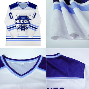 Best Price Quick Dry Long Sleeve Ice Hockey Training Jersey Blank Sportswear Hockey Customizable Team Sublimation Printing Logo - Product Image 3