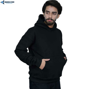 Men's Winter Fleece Hoodies Custom Logo Thick Warm Pullover Hoodies Bulk Wholesale Manufacturer - Product Image 3
