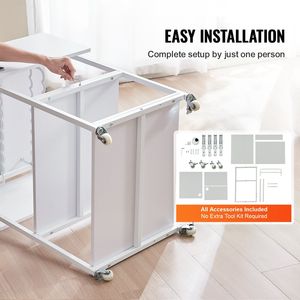 Soporte de 3 niveles móvil y plegable para máquina de prensado térmico, mesa de prensado térmico con soporte para rollos y ruedas para almacenamiento de rollos de vinilo - Product Image 6