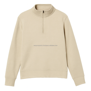 Sudadera con capucha de media cremallera para hombre, cómoda y elegante, con forro polar suave, ideal para fitness, jogging y uso casual en invierno, con logo frontal personalizable. - Product Image 4
