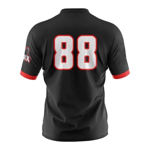 Maillot de sport professionnel pour hommes adultes, personnalisé, pour e-sport, imprimé, pour équipe, grande taille, léger, séchage rapide, maille, col en V - Product Image 4