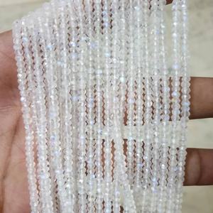 AAA Natural <b>Rainbow</b> Moonstone Faceted Rondelle Beads 3.5-4mm 13 inches Strands Natural Gemstone For Jewelry Making - Product Image 6