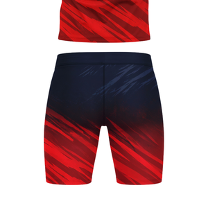 Ensemble maillot et short de football 7v7 pour garçons, col rond, sans manches, uniforme d'équipe pour jeunes, imprimé à rayures diagonales, nom et numéro de joueur personnalisés - Product Image 6
