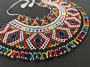 Collar de Cuentas de Vidrio Hecho a Mano, Estilo Tradicional, para Mujer, Calidad Premium, Artesanía Orion, Joyería de Regalo, Venta al Por Mayor - Product Image 2