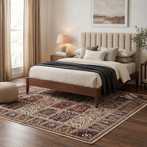 Tapis en laine moderne à motifs géométriques multicolores, écologique, antidérapant, tufté à la main, à poils épais pour salon, chambre et salle de bain - Product Image 3