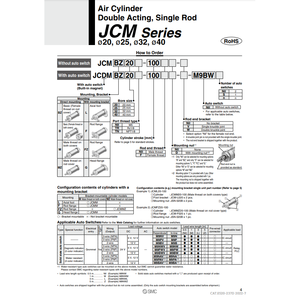Cilindro de aire SMC Pneumatics, piezas neumáticas - Product Image 2