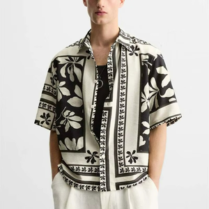 Chemises Hawaïennes pour Homme, Nouveau Design, Imprimé Hibiscus, Design Tribal Polynésien, Personnalisé, Grande Taille, Imprimé, Séchage Rapide - Product Image 1