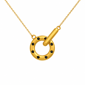 18K Gold Plated 925 Silver <b>Interlocking</b> Circle Pendant <b>Necklace</b> Geometric Link Chain for Women Gift Party Jewelry - Product Image 6