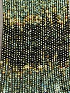 ลูกปัดหินทัวร์มาลีนสีน้ำเงินธรรมชาติทรงกลมเจียระไน สวยงามหลากสี สำหรับทำเครื่องประดับ - Product Image 3