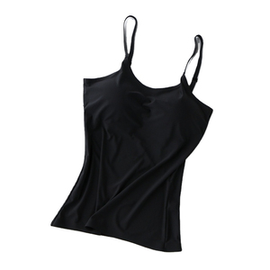 Women's Black Knitted Scoop Neck <b>Tank</b> <b>Top</b> Casual Solid Color Regular Length <b>Spaghetti</b> <b>Straps</b> - Product Image 6