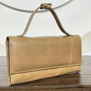 2025 New Fashion Full Grain Handmade Genuine Leather Wallet for Women Fashion Luxury High Quality Card Holder Top Handle Clutch - Product Image 4