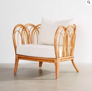 Meubles de luxe en rotin naturel solide/chaise en rotin/canapé un siège canapé de jardin Direct d'usine fait à la main - Product Image 6