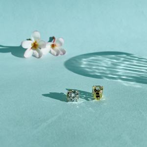 Pendientes de Diamantes Cultivados en Laboratorio Certificados 3.0 CT, Corte Brillante, para Hombre, Oro Amarillo de 18k, Regalo de Compromiso, Boda o Aniversario - Product Image 4