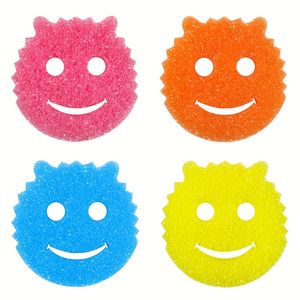 Set di spugne per lavare i piatti da 4/8 pezzi, di vari colori, antigraffio, multiuso, in schiuma polimerica. - Product Image 5